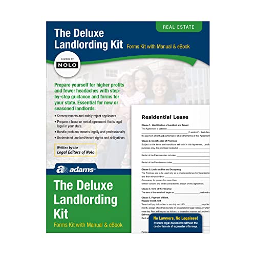 Adams Landlording Kit, Forms and Instructions- White