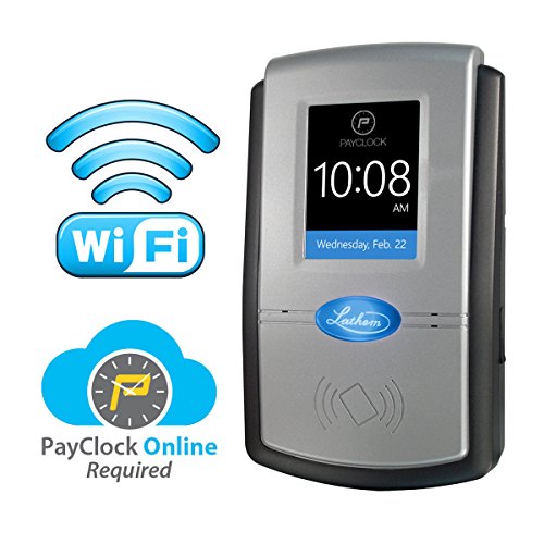 Lathem PC700-WEB Online WiFi Touchscreen Time Clock System, Gray