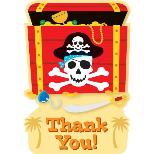 Pirate Party Thank You Notes