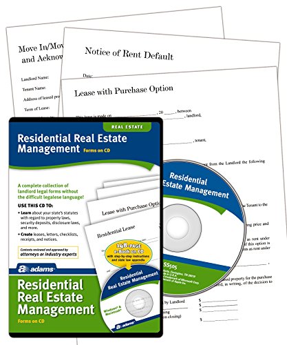 Adams Residential Property Management, Forms on CD (SS505)