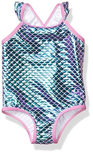 Pink Platinum Girls Baby Mermaid Bathing Suit