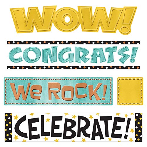 TREND enterprises, Inc. I Metal WipeOff® Celebration Signs Mini Bulletin Board Set