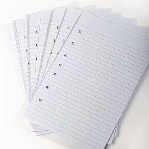 Office Depot Brand Filler Paper, College-Ruled, Mini Binder Paper, 7-Hole Punched, 8-1/2" x 5-1/2", 120 Sheets