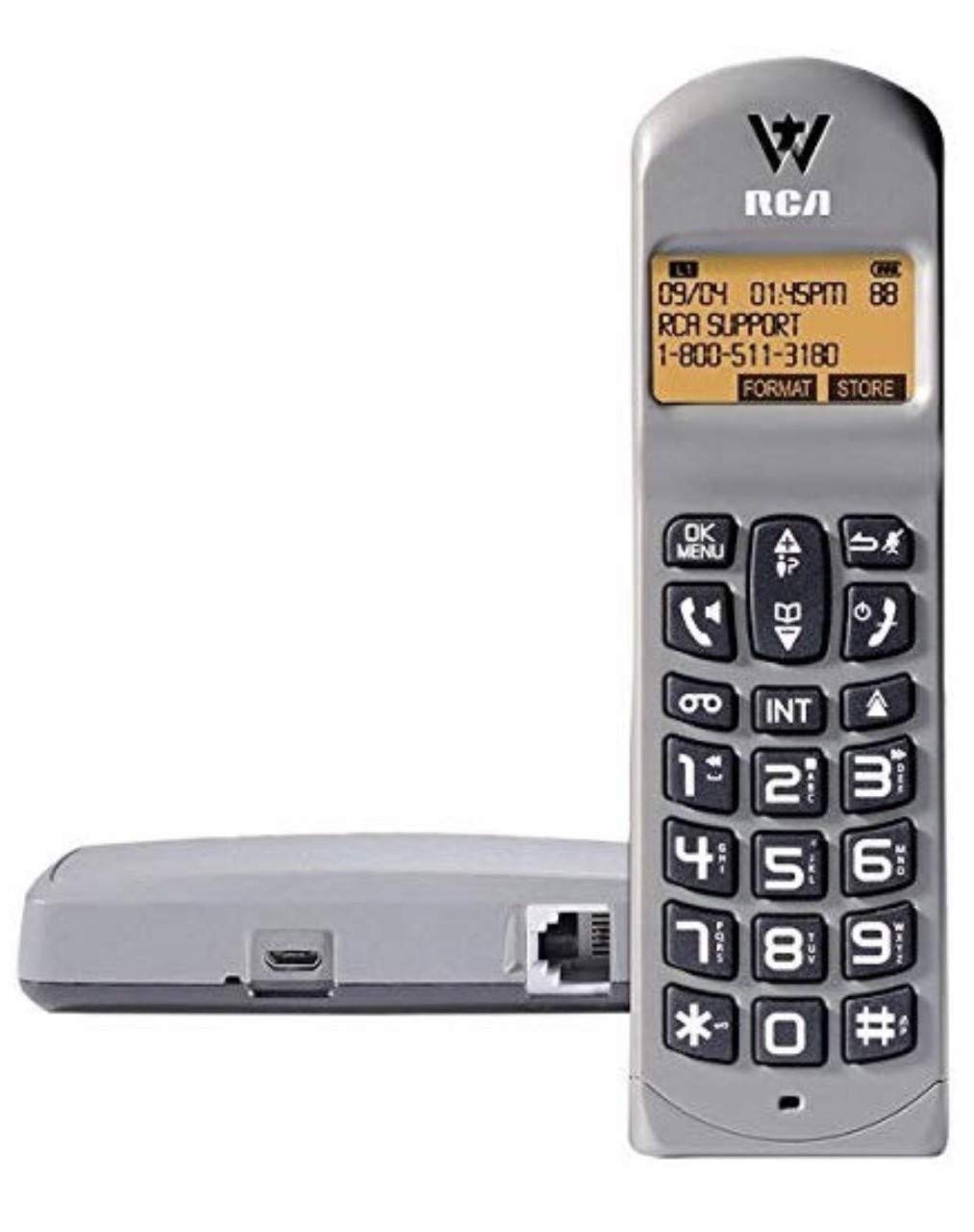 Telefield 2142 Shark Cordless Phone ITAD 3-Way Calling w/USB Charge