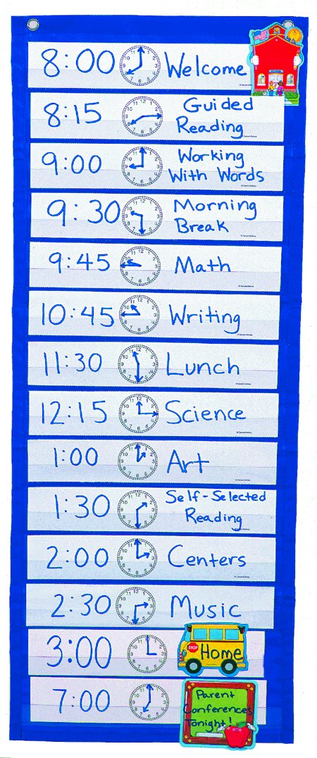 Scheduling Pocket Chart (Carson CD5615)