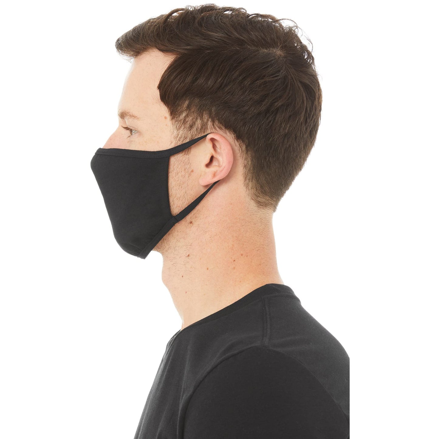 5-Ply Adult Reusable Fabric Face Masks (Pack of 5, Black)