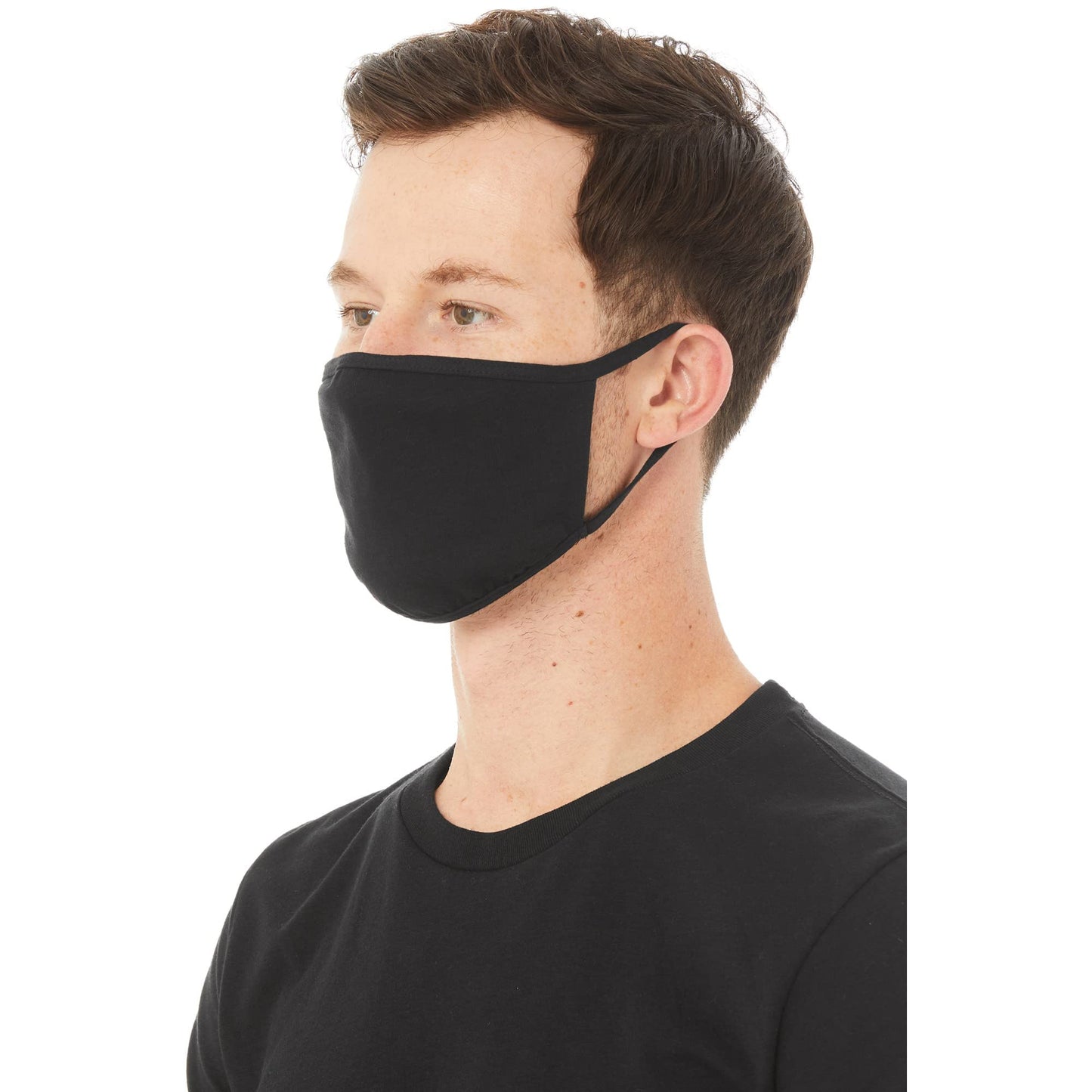 5-Ply Adult Reusable Fabric Face Masks (Pack of 5, Black)