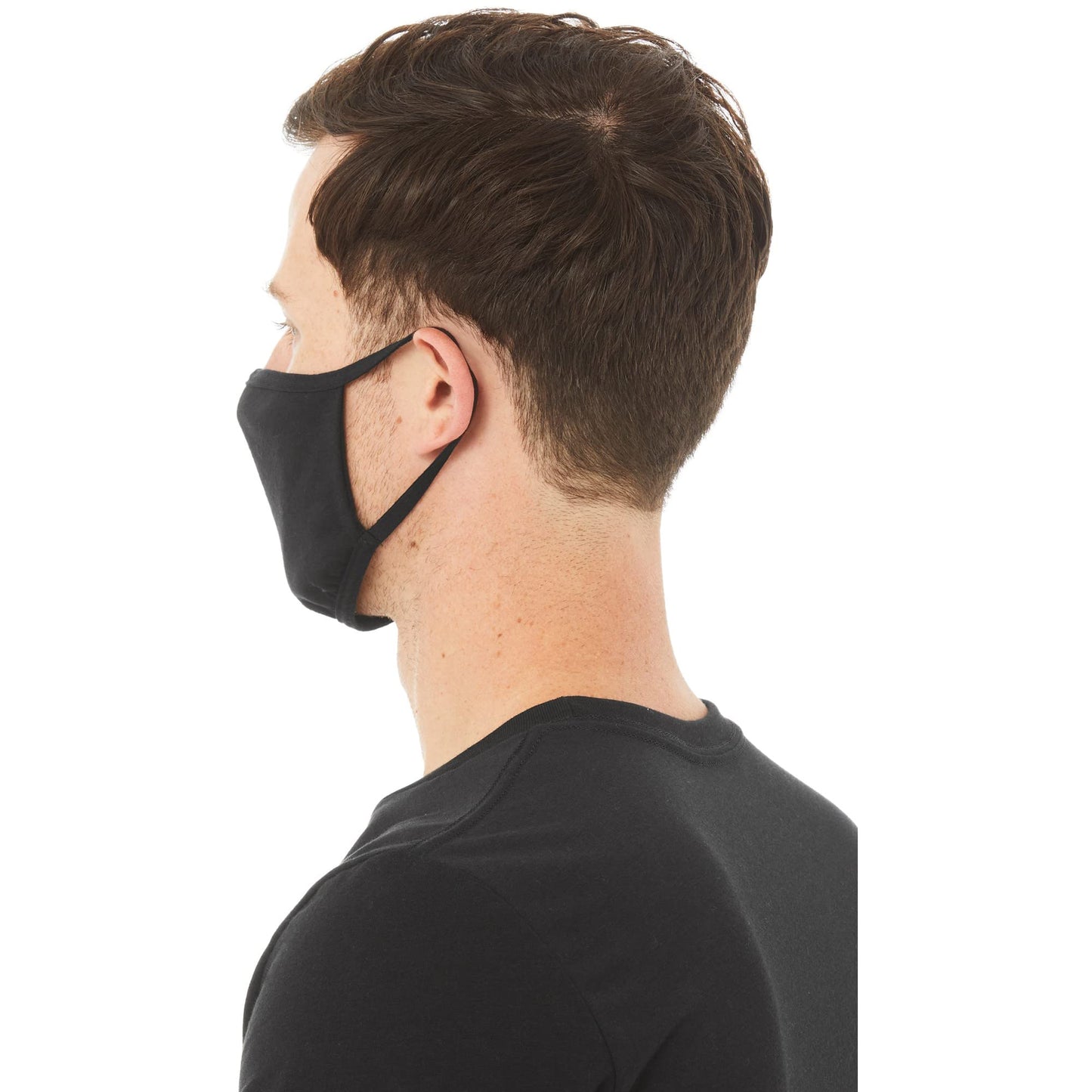 5-Ply Adult Reusable Fabric Face Masks (Pack of 5, Black)