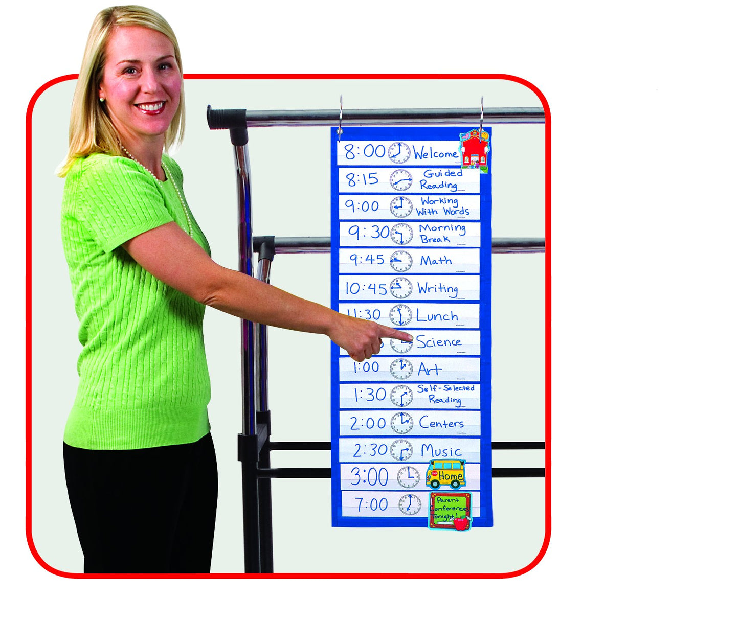 Scheduling Pocket Chart (Carson CD5615)