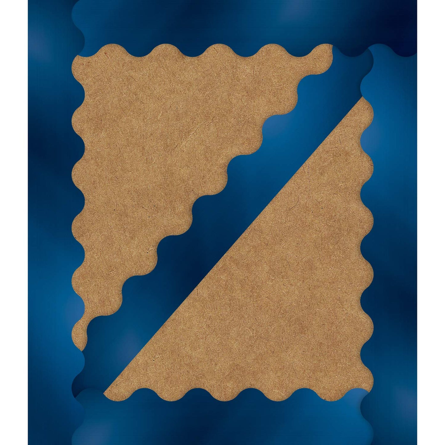 Carson Dellosa - Sparkle + Shine Royal Blue Foil Scalloped Borders, Classroom Décor, 13 Strips