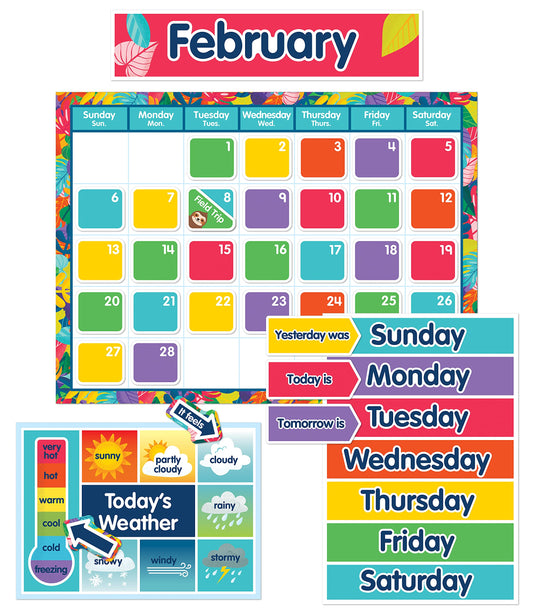 Carson-Dellosa Education Calendar Bulletin Board Set, One World, 134 Pieces