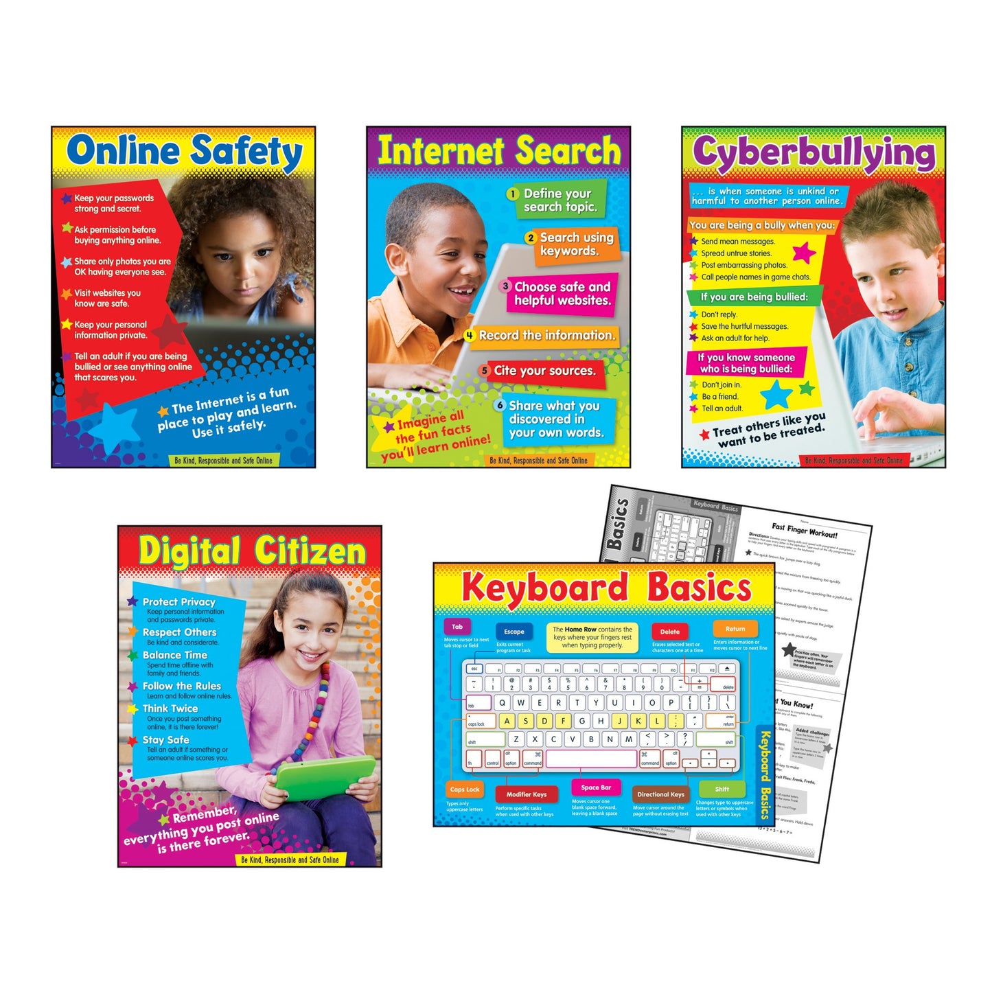 Trend Technology Primary Learning Charts Combo